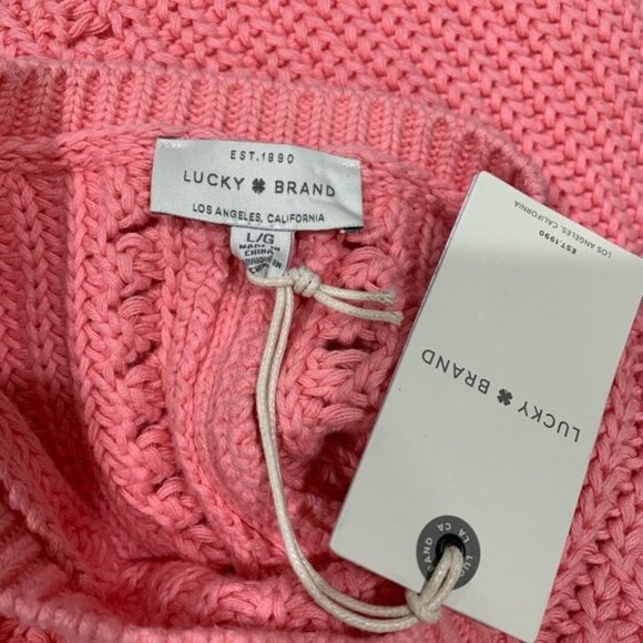 Lucky Brand Pleat Shoulder Short Sleeve Sweater - Picture 7 of 8